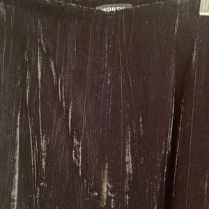 Worth black poly textured velvet high waist trousers size 4 never worn